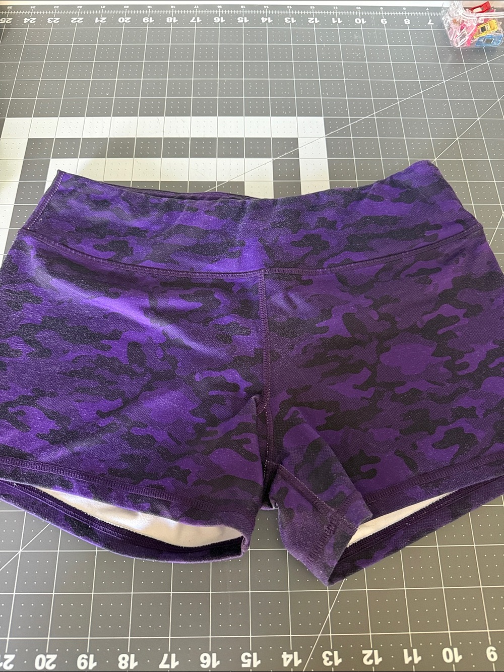 Born Primitive Purple Camo High-Rise Athletic Shorts